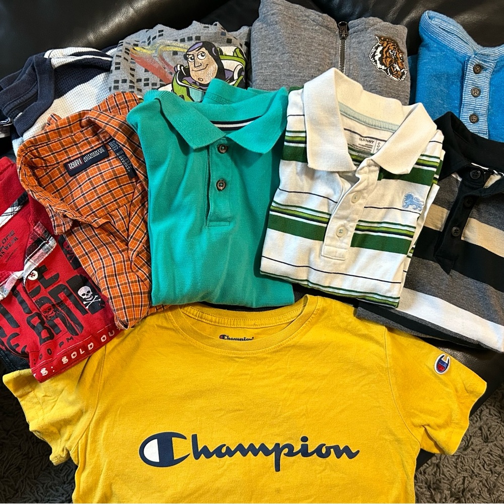 Bundle of Boys Size 6, 7 Shirts